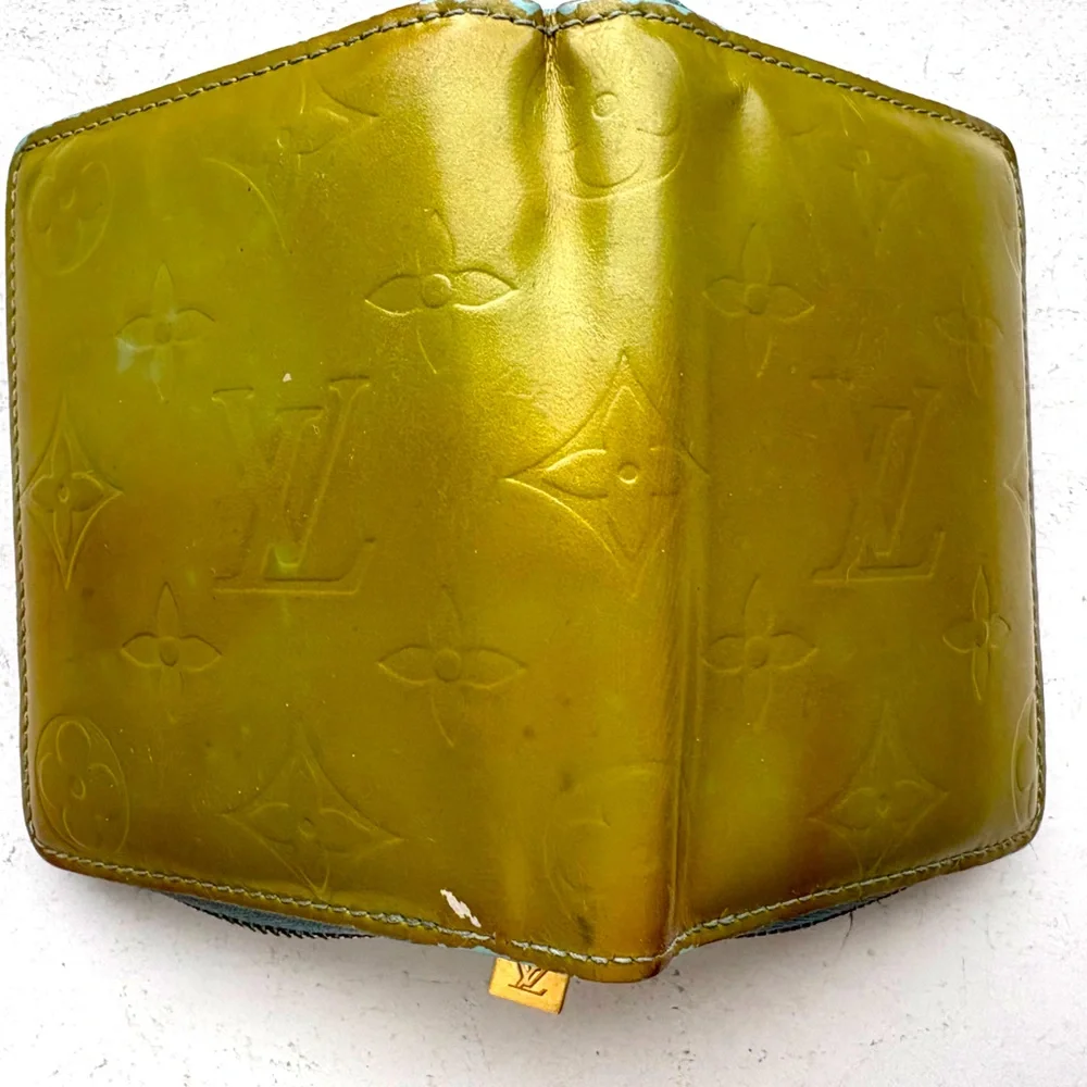 Louis Vuitton Monogram Vernis Small Zip Wallet – Yellow & Blue - Picture 2 of 7